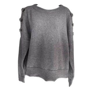 Lola & Liza Pull Over XL Gray Shoulder Grommets